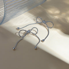 Stainless Steel Bow Earrings