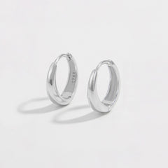 925 Sterling Silver Huggie Earrings