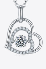 Moissanite Heart Pendant Necklace