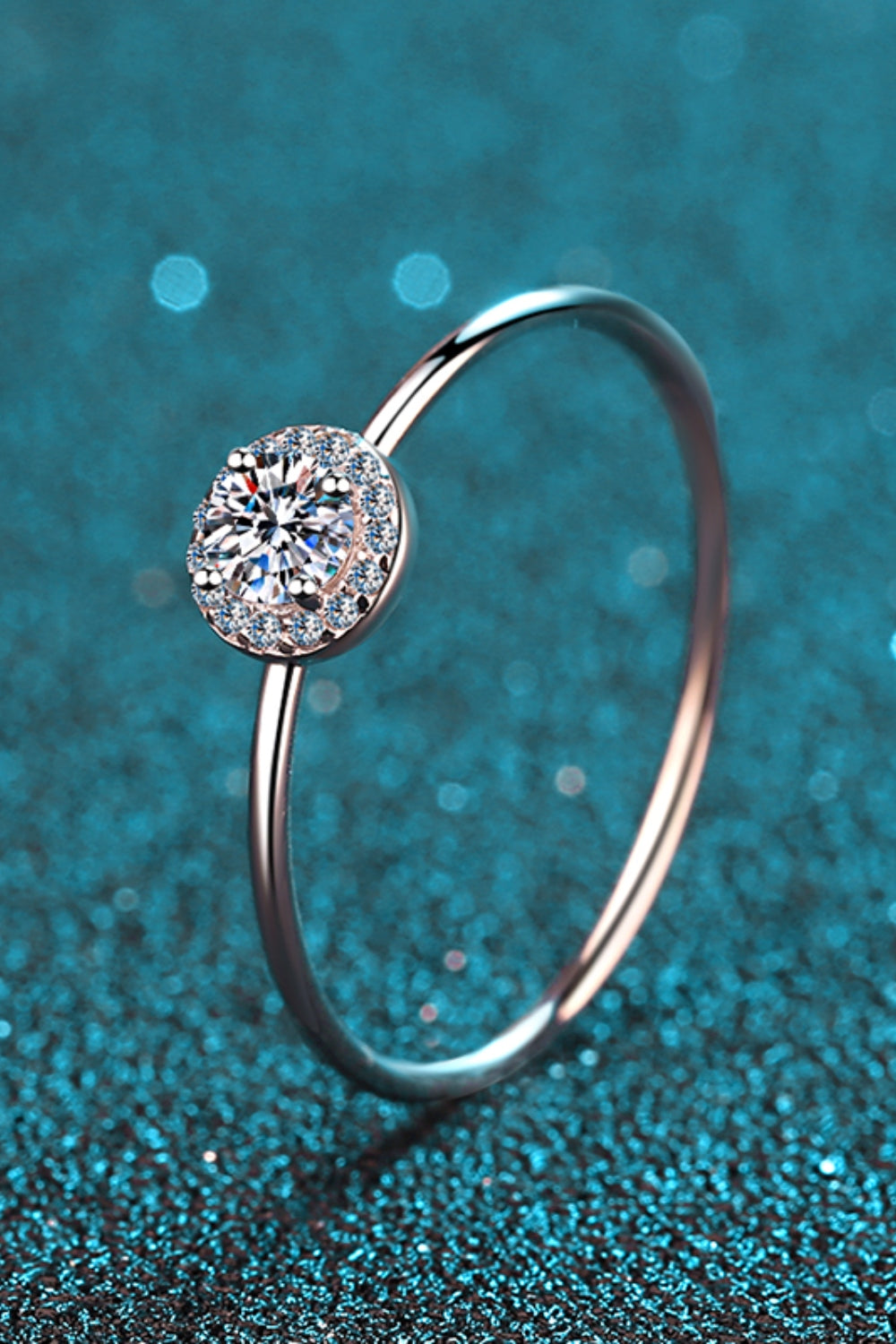 925 Sterling Silver Moissanite Ring