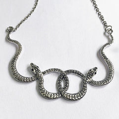 Gothic snake choker necklace