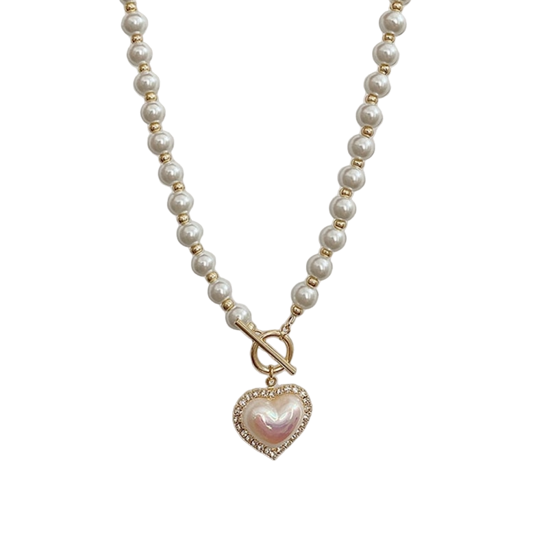 Retro necklace with pearls