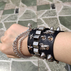 E-Girl Faux Leather  Bracelet