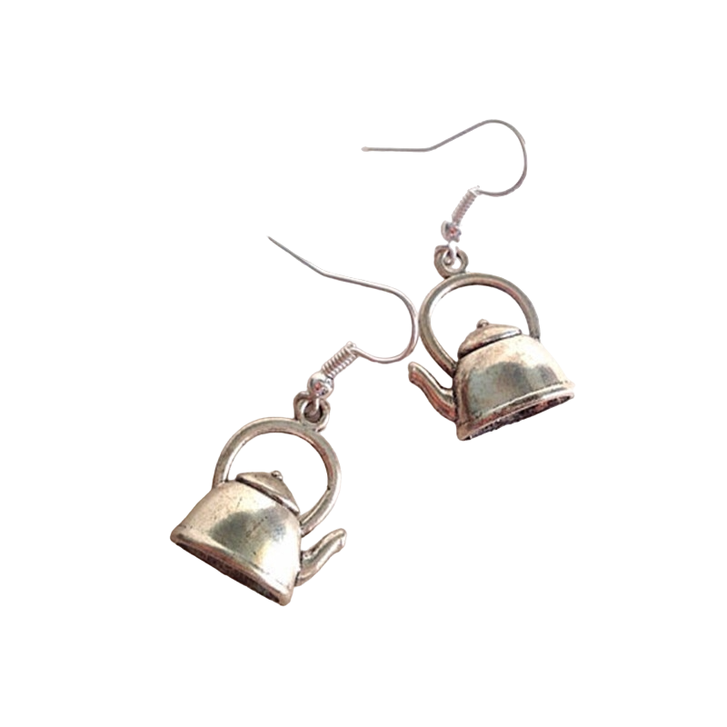 Aesthetic original teapot earrings