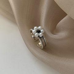 Vintage Creative Pearl Opening Ring