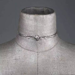 Gothic vintage bat necklace