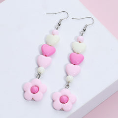 Kawaii pink earrings