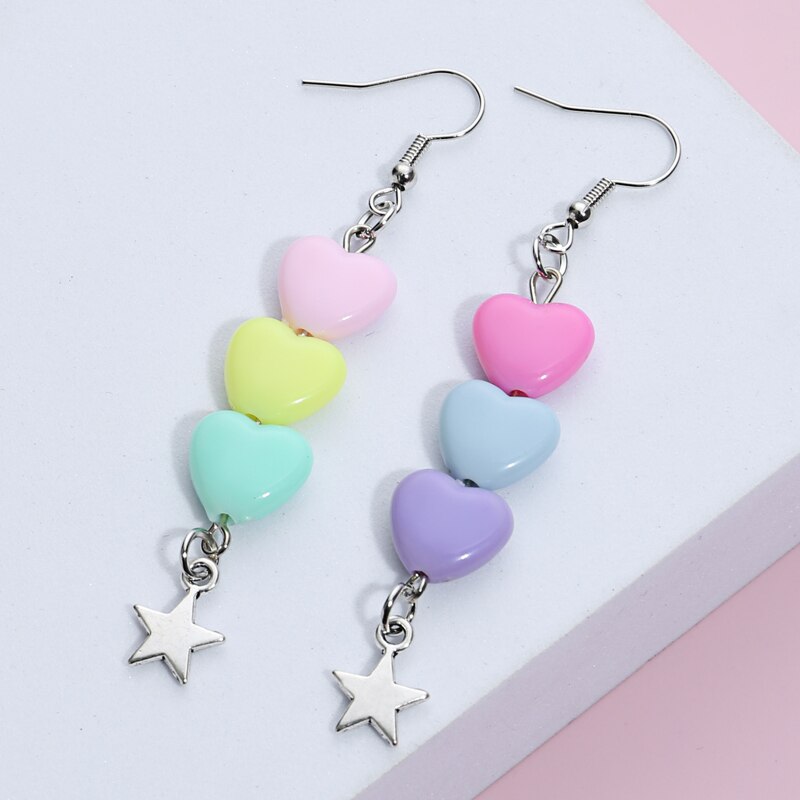 Kawaii pink earrings