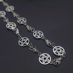 Gothic pentagram necklace
