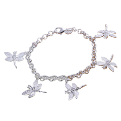 Fairycore bracelet with dragonflies