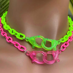 Y2K handcuff necklace