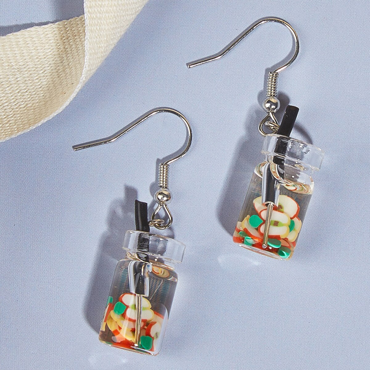 Kidcore bottle earrings