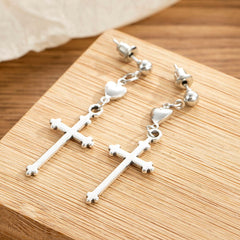 Earrings crosses in Alt style