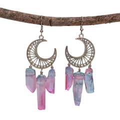 Witchy Rainbow Quartz Earrings