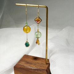 Vintage dangle geometric earrings