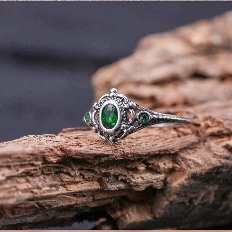 Classic Green Gemstone Ring