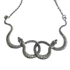 Gothic snake choker necklace