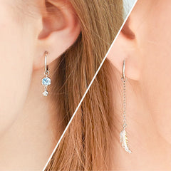 Aesthetic asymmetrical earrings