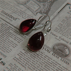 Gothic blood drop earrings