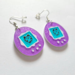 Purple Kawaii Earrings