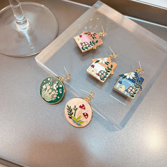 Kawaii house earrings