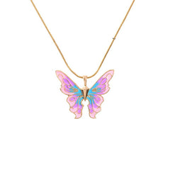Y2K Butterfly Pendant Necklace