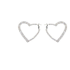 Y2K style big heart earrings