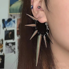 Studded grunge earrings