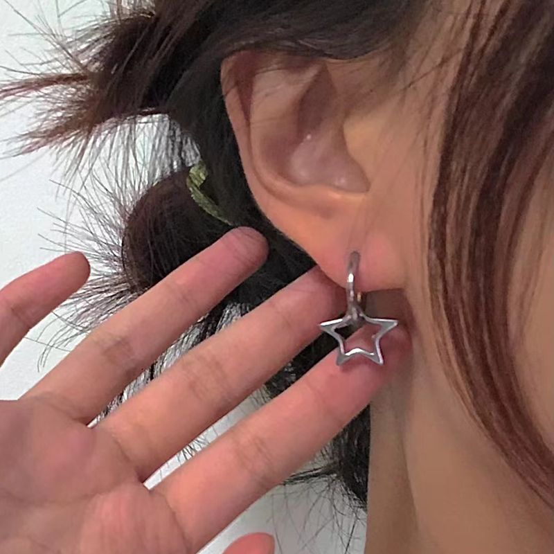 Pentagonal Star Stud Earrings