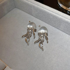 Aesthetic jellyfish stud earrings