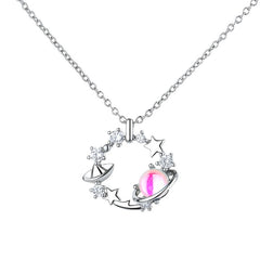 Aesthetic colored star necklace