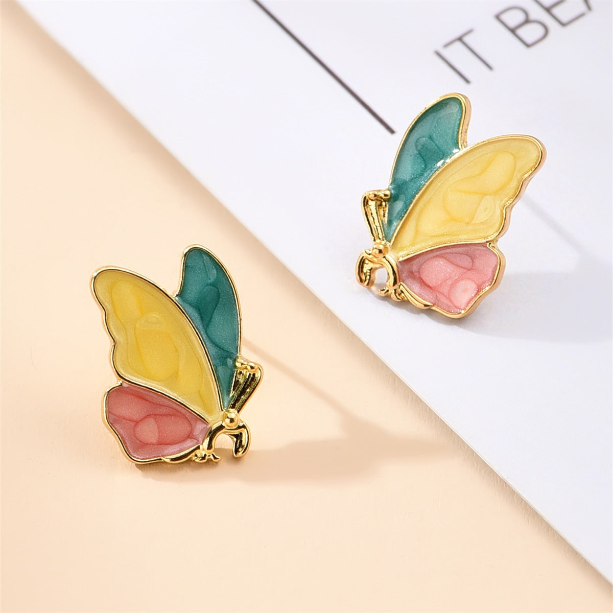 Aesthetic butterfly wing earrings