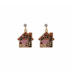 Kawaii house earrings