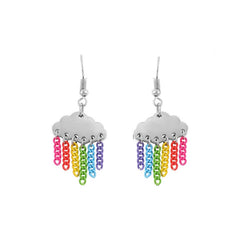 Harajuku Rainbow Tassel Earrings