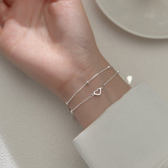Aesthetic cute double layer bracelets